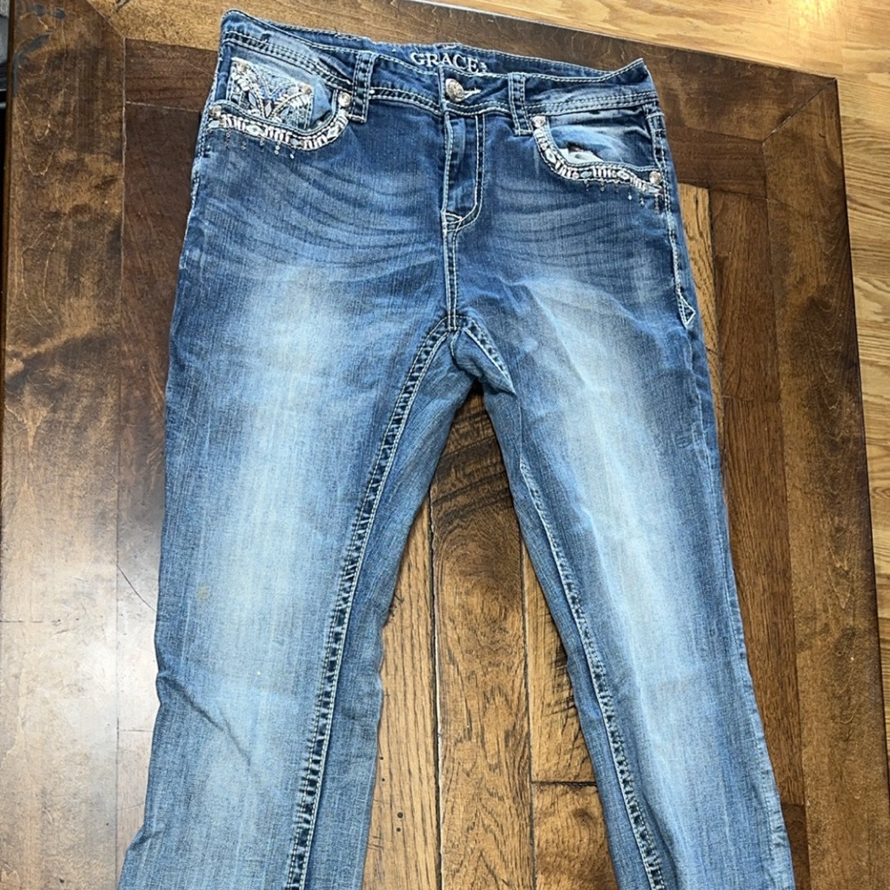 Grace in LA Dark Blue Women's Jeans